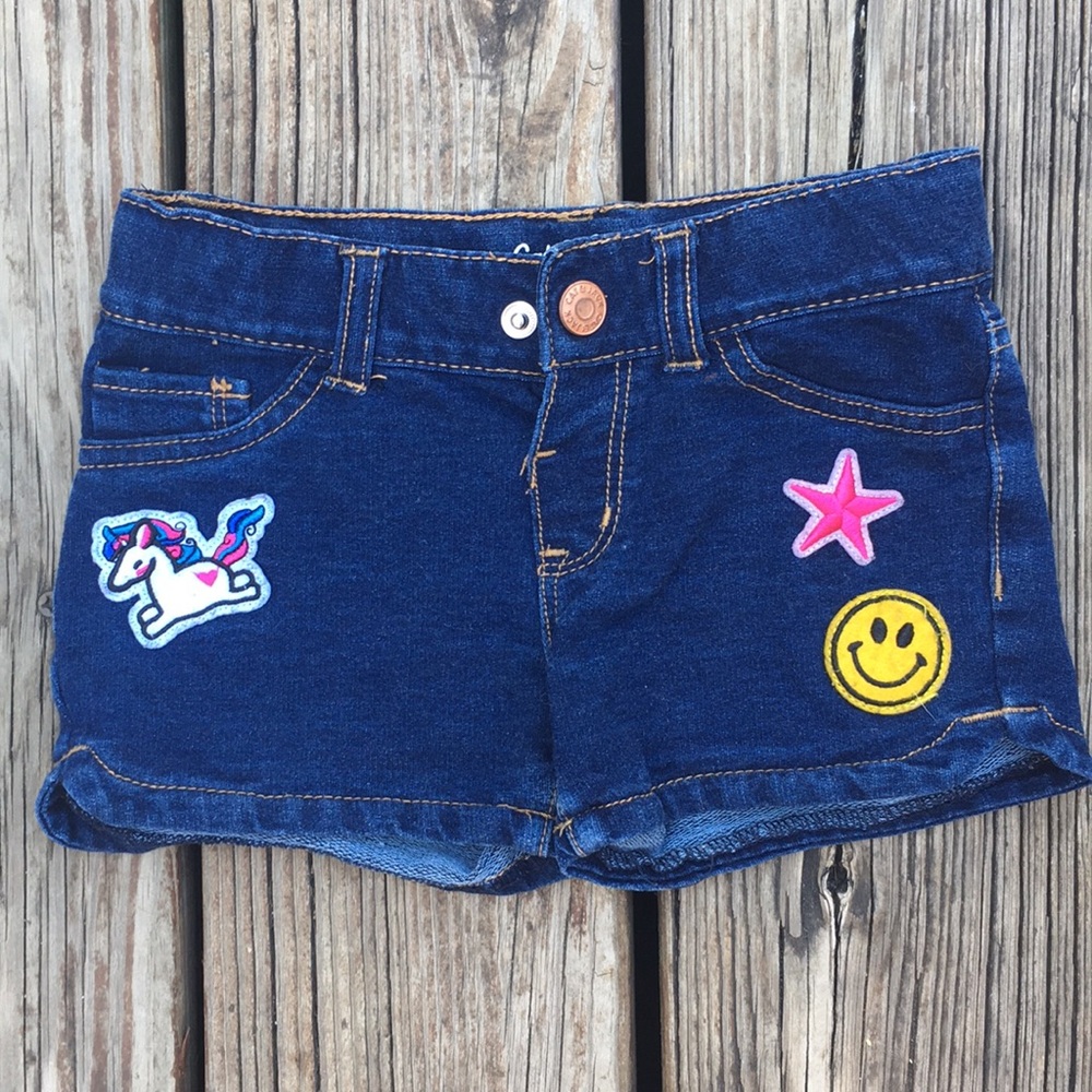 Cat & Jack-Jean shorts with patches
